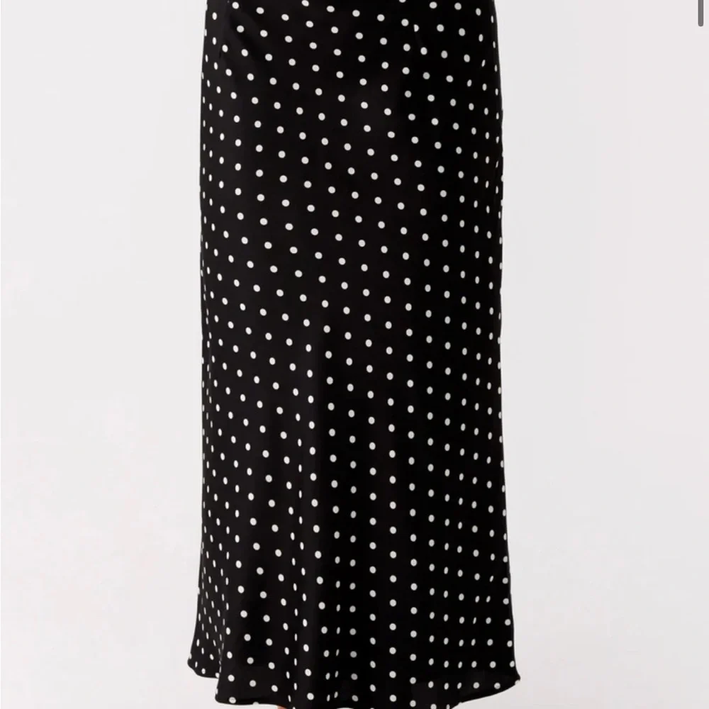 Peppermayo Black and White Polka Dot Maxi Skirt - Picture 2 of 6